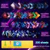 Square Origami Paper Double Sides Solid Color Folding  Lucky Wish Paper Crane Multicolor Handmade DIY Scrapbooking Craft Decor