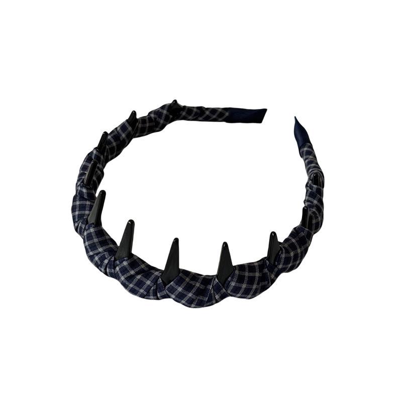 Korean Plaid Gingham Wavy Headband - Women's Versatile Fashion Accessory