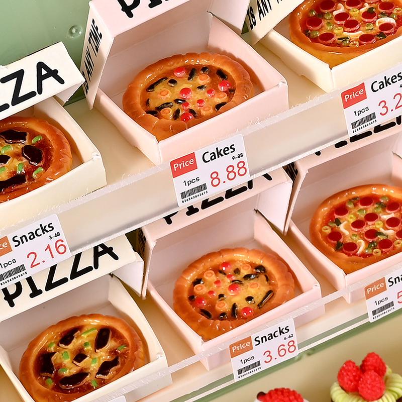 6 Stück Puppenhaus Miniatur Pizza Oder Verpackungskarton Modell Küche Lebensmittel Dekor Spielzeug Puppenhaus Zubehör