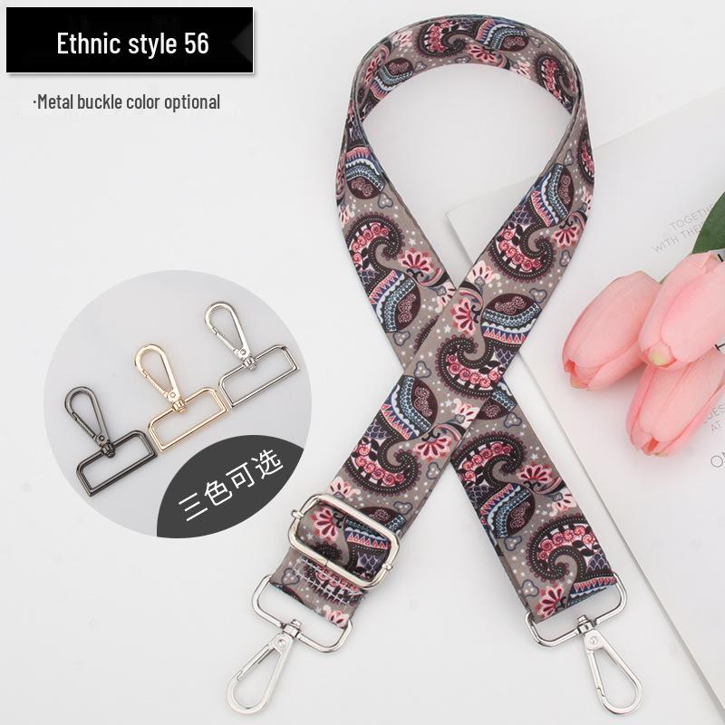 Nastavitelný popruh crossbody tašky v etnickém stylu - Dámský náhradní doplněk k tašce přes rameno