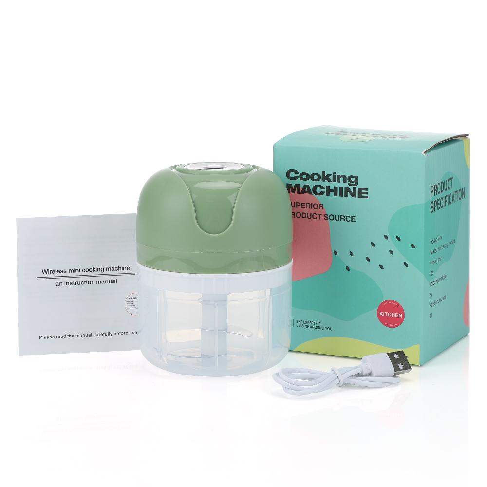 Mini picadora eléctrica de ajo, picadora de carne USB, máquina machacadora de ajo, triturador de verduras de jengibre triturado resistente y duradero, utensilios de cocina