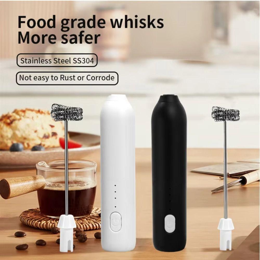 Handheld Whisk Egg Beater Wireless Drink Mixer Foamer Milk Shake Electric Milk Frother  Milk