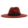 European and American New Felt Jazz Hat British Gentleman Woolen Colorful Diamond Ribbon Top Hat