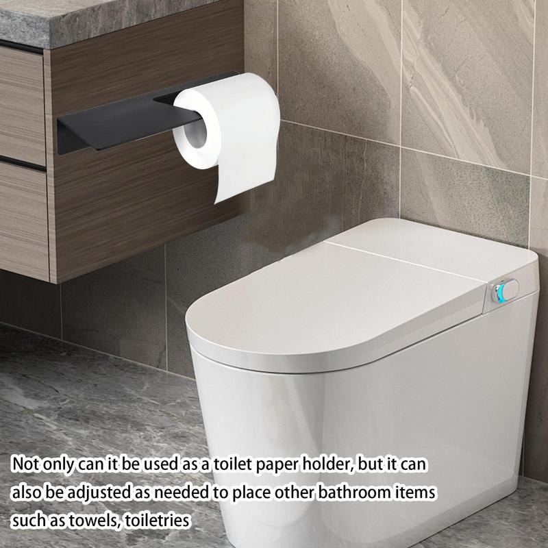 Wall-Mounted Tissue Roll Holder Wall Toilet Tissue Roll Holder No Drilling Metal Tissue Roll Dispenser For Home Kitchen United States