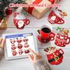 8/9 PCS Diamond Painting Art Coaster Kit Gnome Acrylic/Wooden Sun Stars with Holder Santa for Adults Kids Beginner Gift Supplies