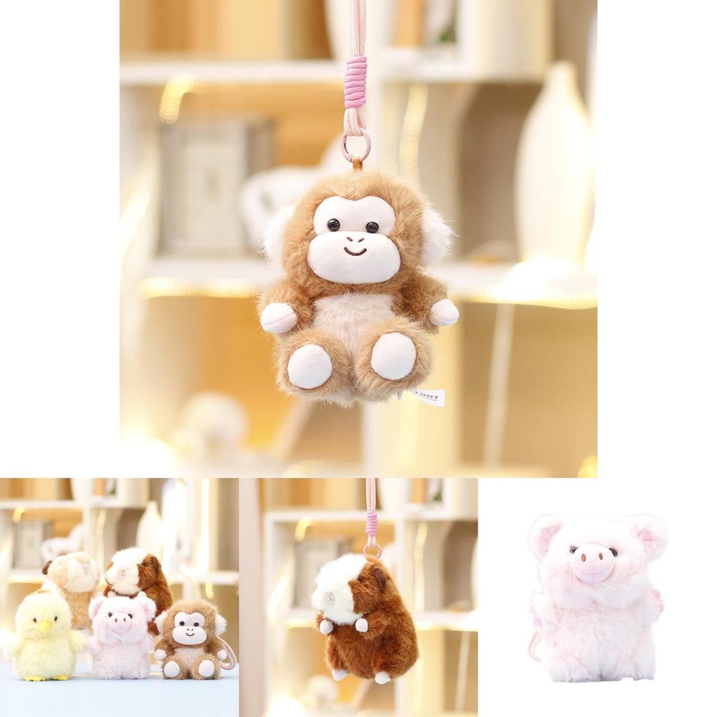 Brinquedo de Pelúcia Macaco Dic de Água Pelúcia Curta Macia Animal Fofo Presente Para Meninas