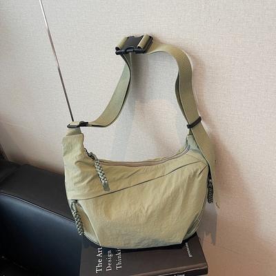 Canvas Bag Women's Large-capacity New Autumn and Winter Versatile Casual Shoulder Messenger Bag Premium Dumpling Bag