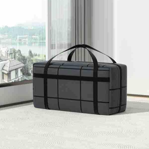 

Moving Travel Clothes Storage Bag Dustproof Cotton Quilt Organizer for Dormi Wardrobe Home Storage Solution Non-Woven Fabric Large size【75*36*33】 сірий колір
