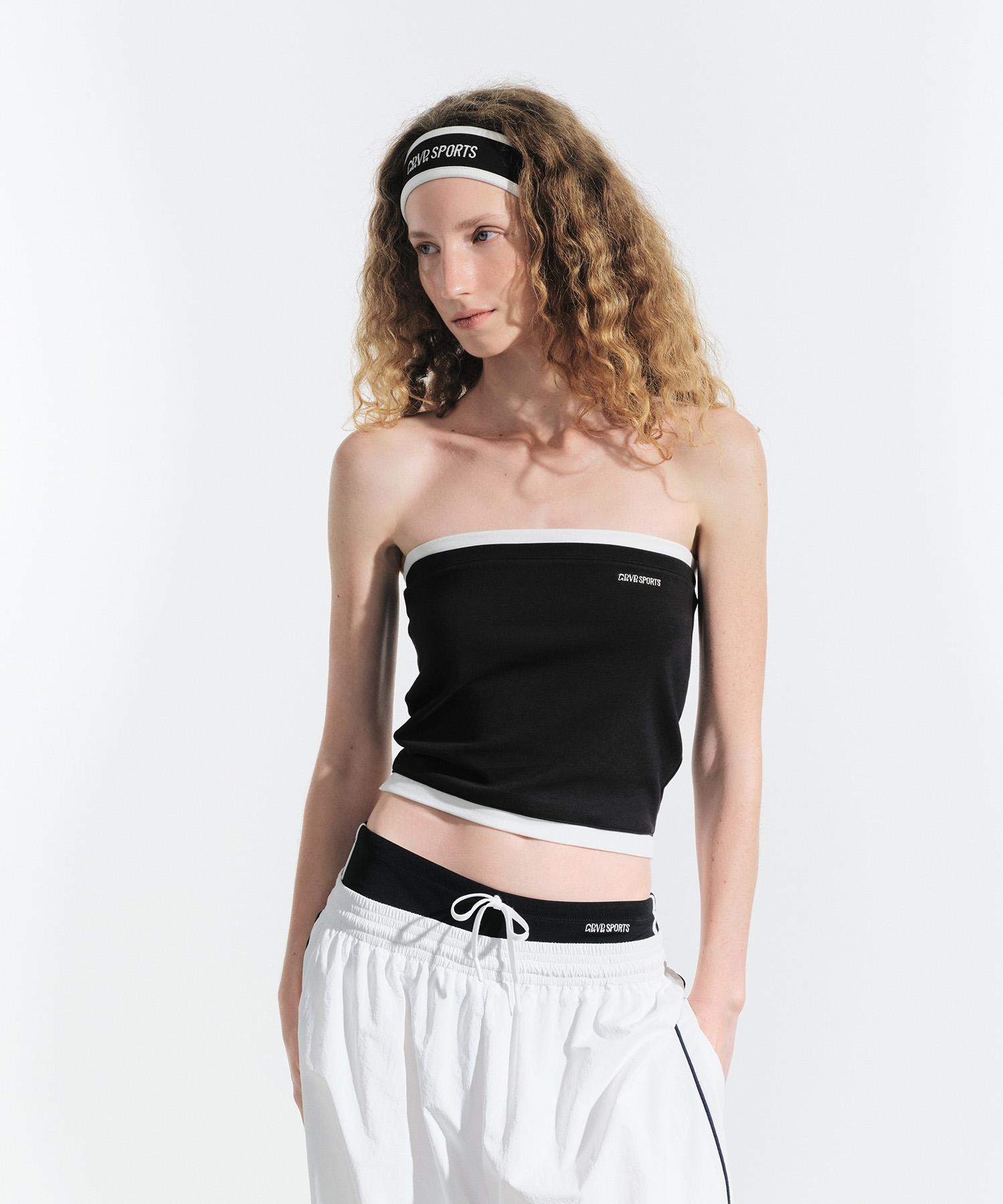 Grove Moana Tube Top (Black) Black/F
