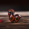 Hot Cute Colored Wooden Cat Ornaments Rainbow Wood Carving Rainbow Horse Ornaments Small Cat Model Ornaments Gift