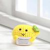Funny Lemon with Positive Card Wool Knitting Doll Ornament Cute Knitted
