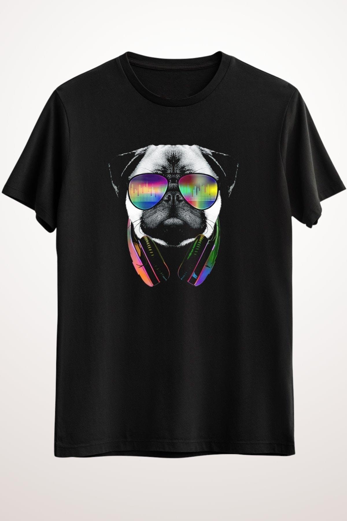 

Erkek Siyah Music Lover Pug - Ds1110