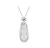 Musla Design Pure 925 Sterling Silver Pave Aaa Zircconia White Chalcedony Four Seasons Beans Necklaces For Women Fine Jewelry