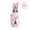 X&W 380ML Hello Kitty Insulated Bottle Stainless Steel Cartoon Beverage Cups Portable Milk Tea Straw Cup with Cute 3D Doll Lid