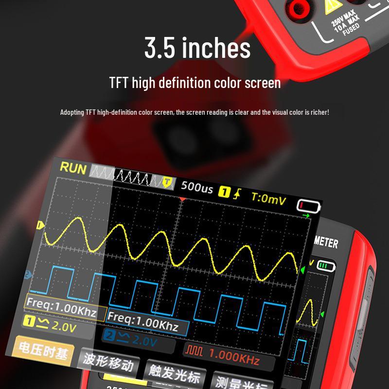 ZOYI Oscilloscope 702S/703S: Multifunction Multimeter & Signal Generator, High-Precision Three-in-One Device