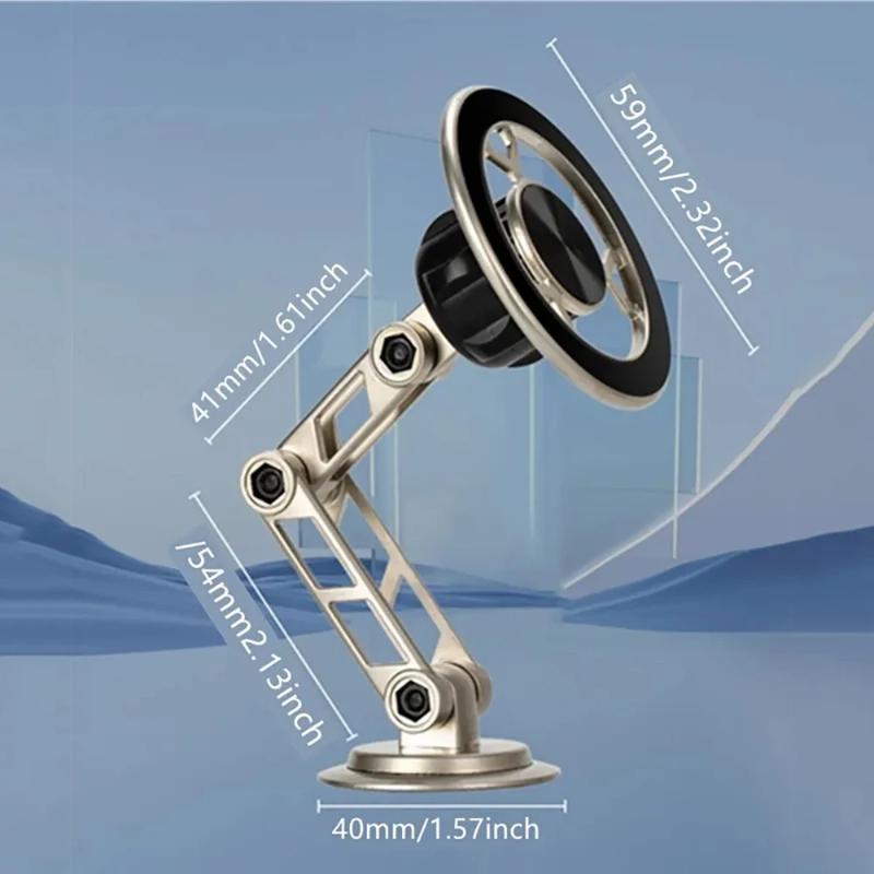 720° Rotation Metal Magnetic Universal Car Phone Holder Foldable Phone Stand Air Vent Magnet Mount GPS Support For All Phone 7