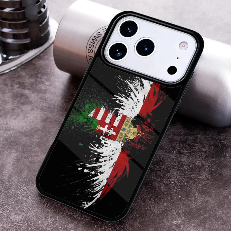 Hungary Flag Phone Case for iPhone 17 16 15 Pro Max Air 14 13 12 11 Plus Shockproof Cover