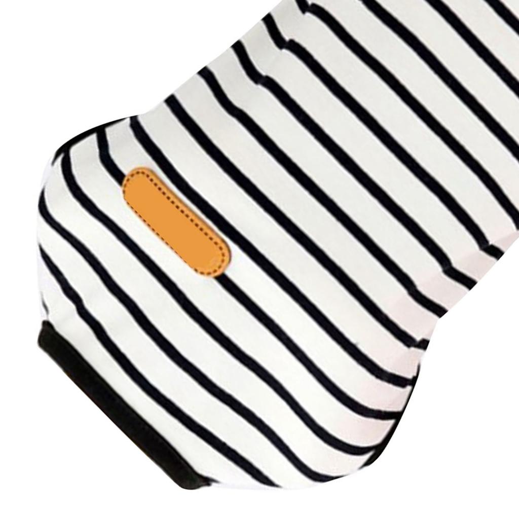 Dog Striped Shirt Polyester Fiber Sleeveless Spring Summer Pet Clothes Lightweight Puppy T Shirts for Small Medium Dogs
