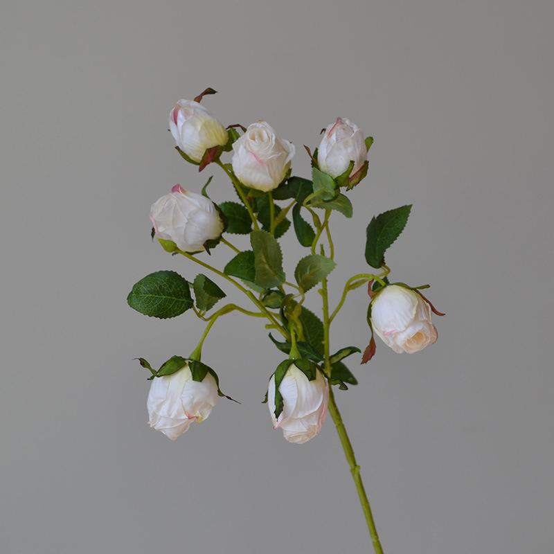 

1шт. Жареные розы, обеденный стол, настольные композиции, искусственные цветы, украшение для дома, искусственные цветы, винтажные жареные розы с краем