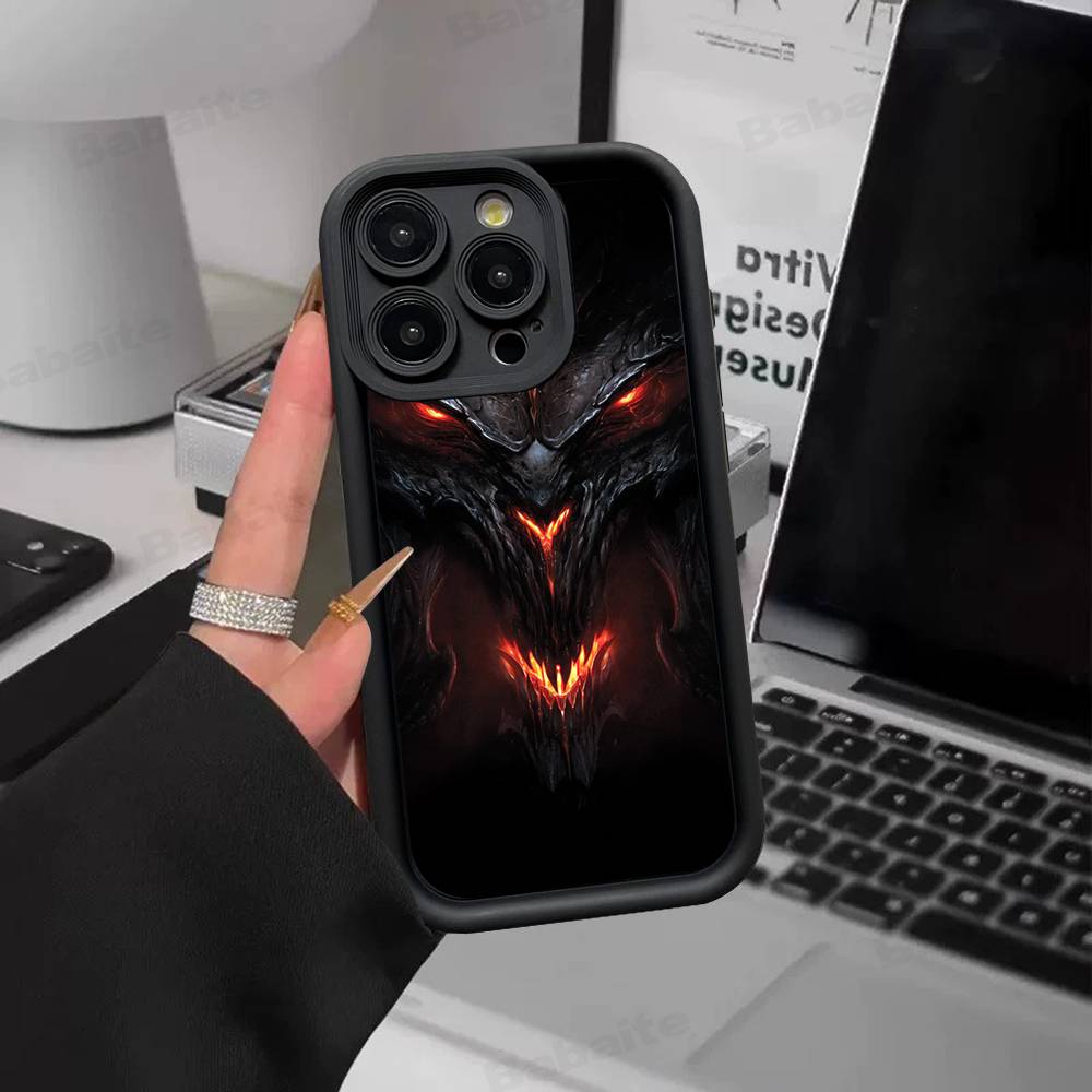 Classic Action D-Diablo Game Phone Case For IPhone 11 12 13 16 15 17 14 Pro Max Soft Funda Silicone Cover