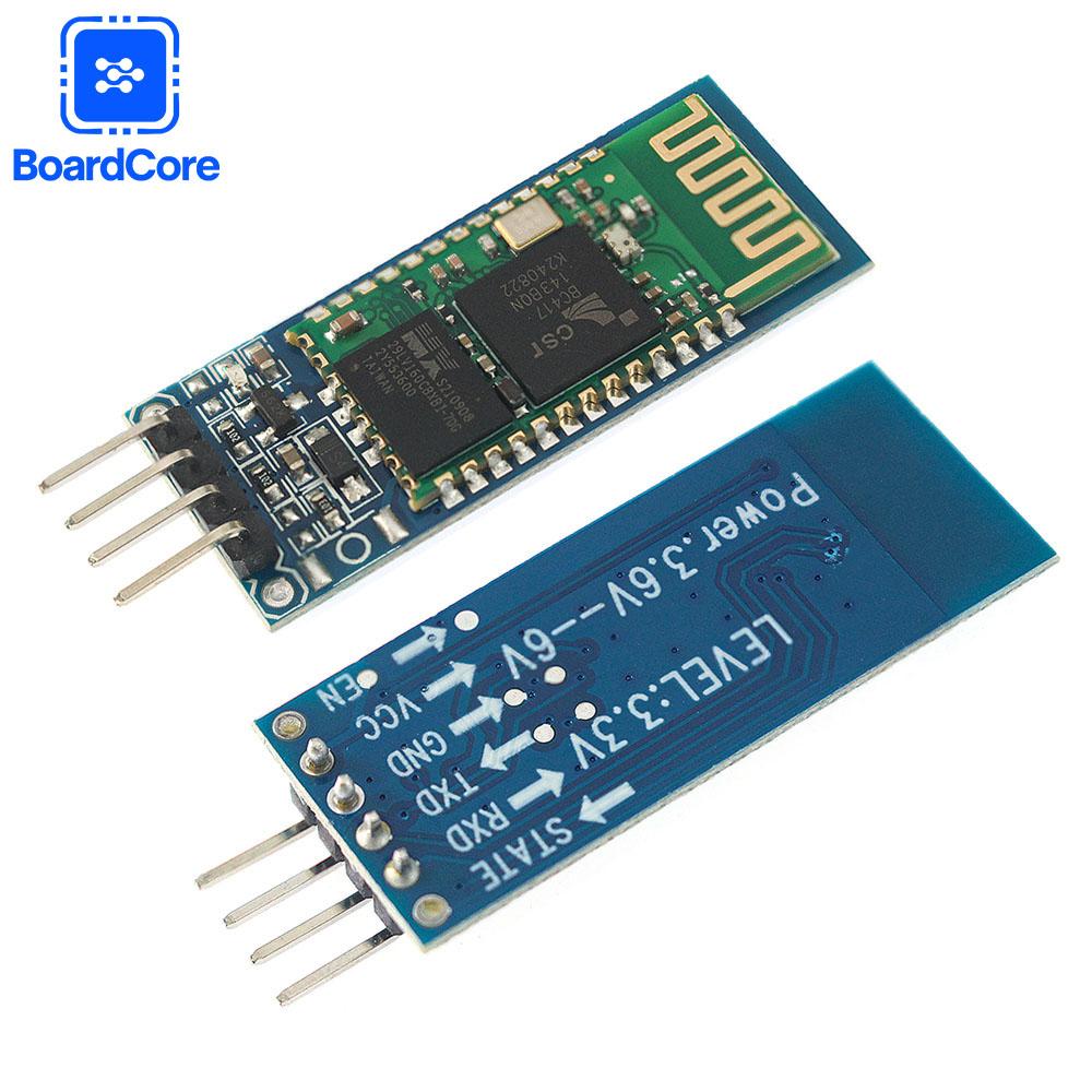 מודול Bluetooth HC-05 HC-06 מאסטר-סלייב 6/4 פינים עם אנטי-היפוך, מודול Bluetooth אלחוטי טורי משולב עבור ארדואינו