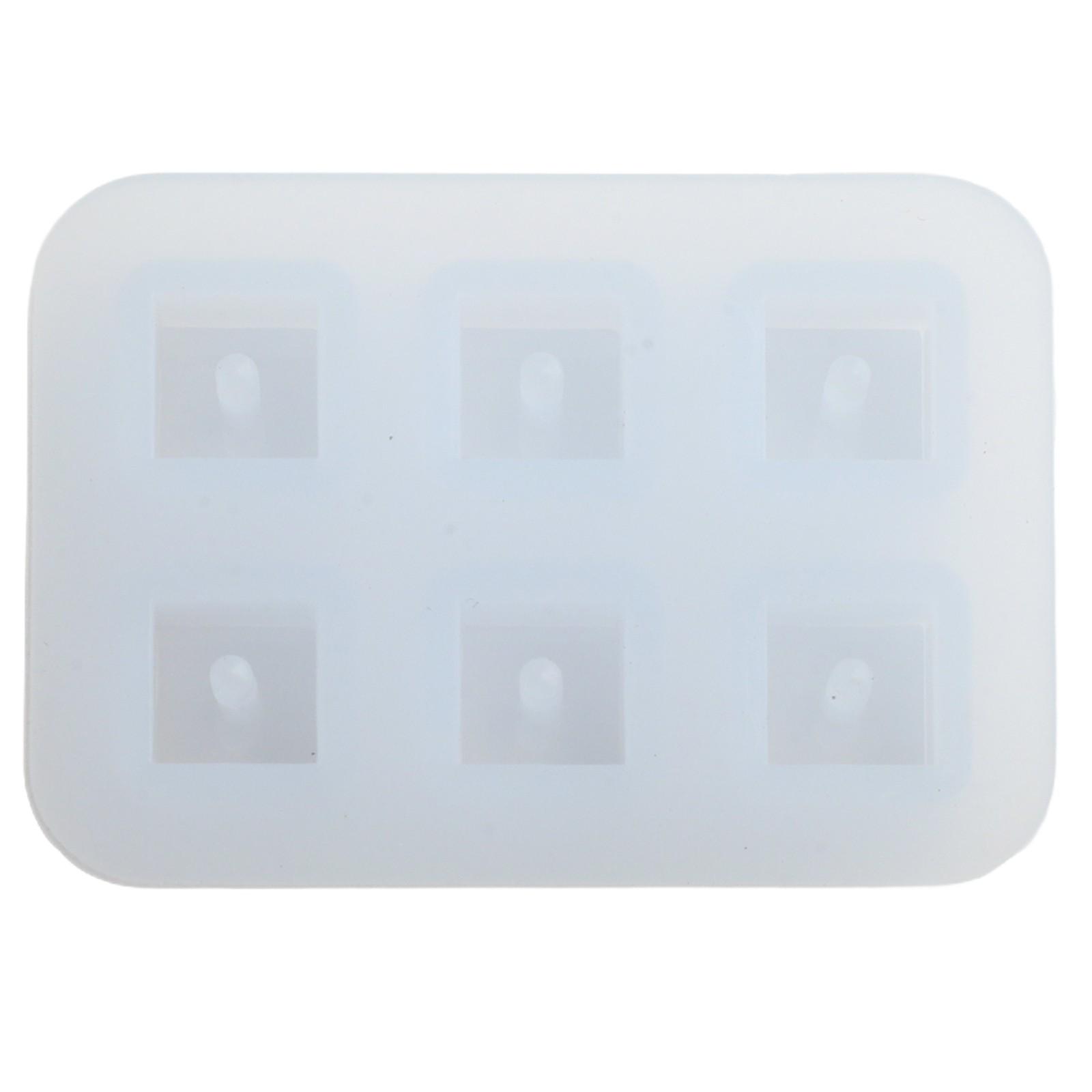 

Серьги Браслет Ручная работа Сделай сам Силиконовые Кубики Круглые Бусины 8mm cube (with holes)