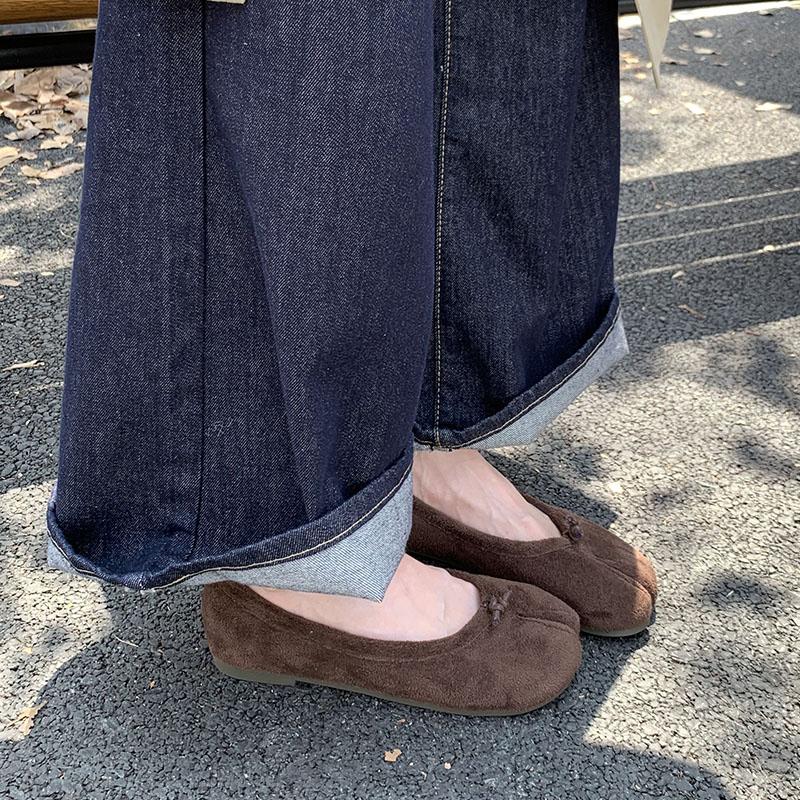 Fashion Strange Toe Fashion Flock Women Flats With Shoes Casual Female Soft Shallow Footwear Slip On Ladies Flats Shoes