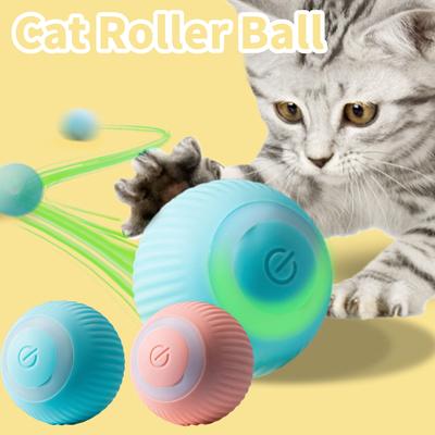Elektrisches Katzenballspielzeug Interaktiver Katzenball Automatischer Rollball Kätzchenspielzeug für das Katzentraining Selbstbewegliches Haustierzubehör