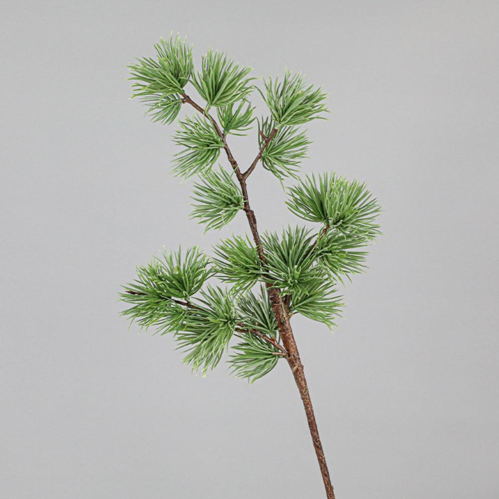 Reception Decor 60 CM Artificial Pine Branch Plastic Realistic Pine Trees Plants Luxury Decorative Fake Plants Hotel Lobby