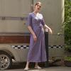 Lipbbam 3 4 Sleeve Maxi Long Wrap Dress Ldm10dk01