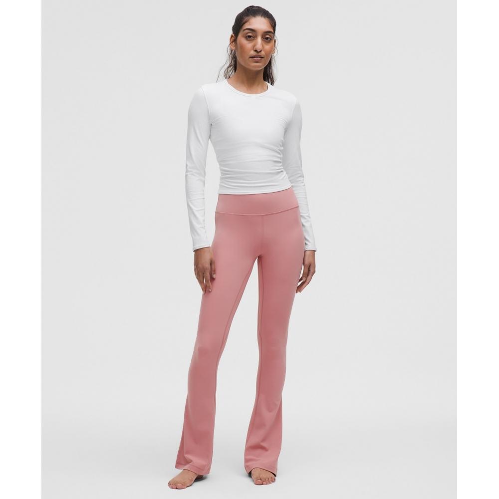 Lululemon All It Takes Back Twist Ribbed Long Sleeve Shirt whIte