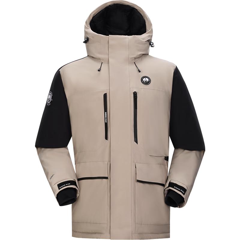 

CAMEL 3-Proof Durable Parka Down Jacket Unisex L