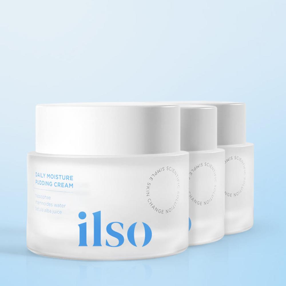 Ilso Daily Moisture Ceramide Pudding Cream 50ml, 3 Packs