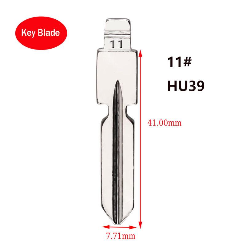 

10pcs 11# HU39 Metal Uncut Blank KD Remote Key Blade for Mercedes Benz W168 W124 W202 W210 W211 W203 for Keydiy Xhorse Key Blank