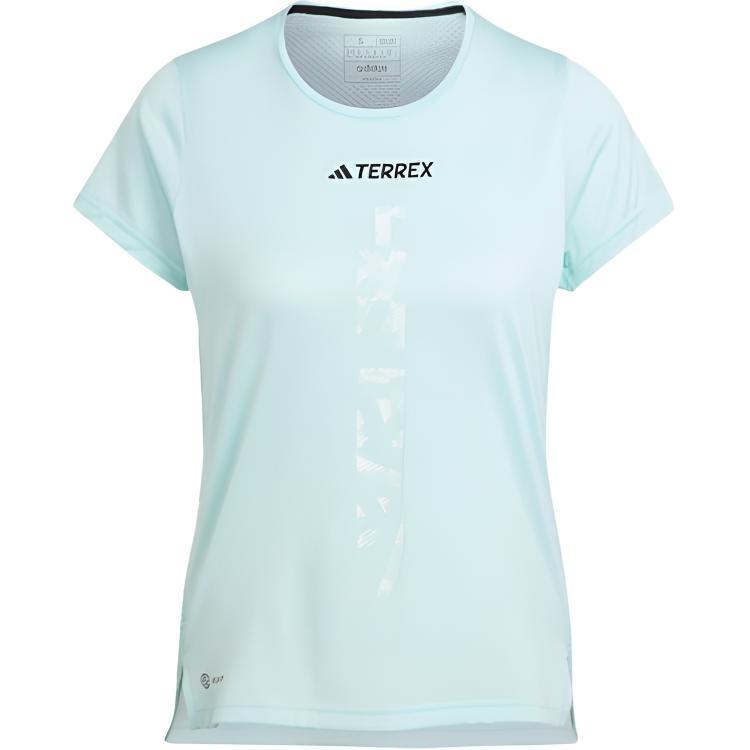 (WMNS) adidas Terrex Agravic Trail Running Tee Light Aqua Women s HZ6260 L