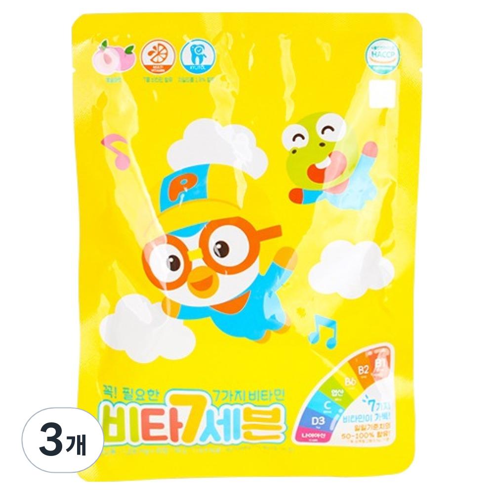 Pororo Vita Seven for Toddlers 48g 3 Pcs 40 Tablets