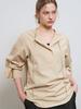 GENERALIDEA Slit Neck Cape Blouse [Beige] / Gf1Lbl509