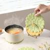 Thick Silicone Trivet Mat Flower Shape Heat-Resistant Placemat for Pots Pans Dishes Non-Slip Scratch-Proof Kitchen Table Protector