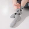 Men's Autumn and Winter Mid-calf Socks, Men's Trendy Letter Sports Socks, Mulberry Silk Socks, Long Socks