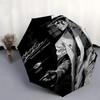 1pc Michael Jackson Smooth Criminal Automatic Open, Windproof, Compact Travel Umbrella, Gift for Birthday, Christmas, Business 93050