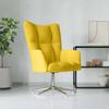 Vidaxl Armchair, Mustard Yellow, Upholstered In Velvet