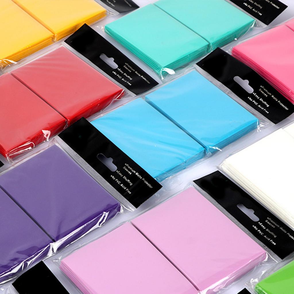 100Pcs 66x91mm Stand Size Card Protectors for Game Cards Football Baseball Sports Cards