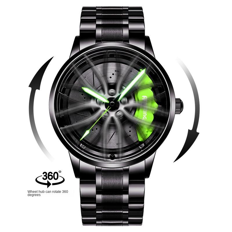 SVJ Wheel Watch Forged Hollow Watch Men's AMG 488 Hydraulic Men's Watch Quartz Watch