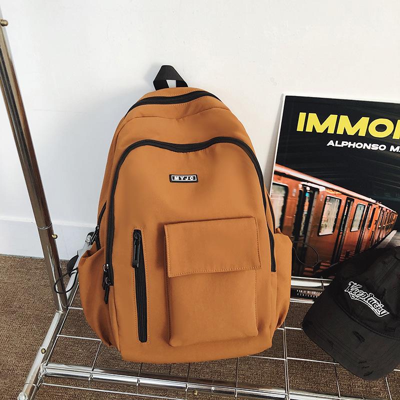 Large Capacity Women's Backpack Men's Leisure Travel Backpack Commuter Versatile College Student Junior High School Student School Bag