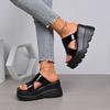 2026 Plus Size Women's Thick-Soled Wedge Fashion Slippers