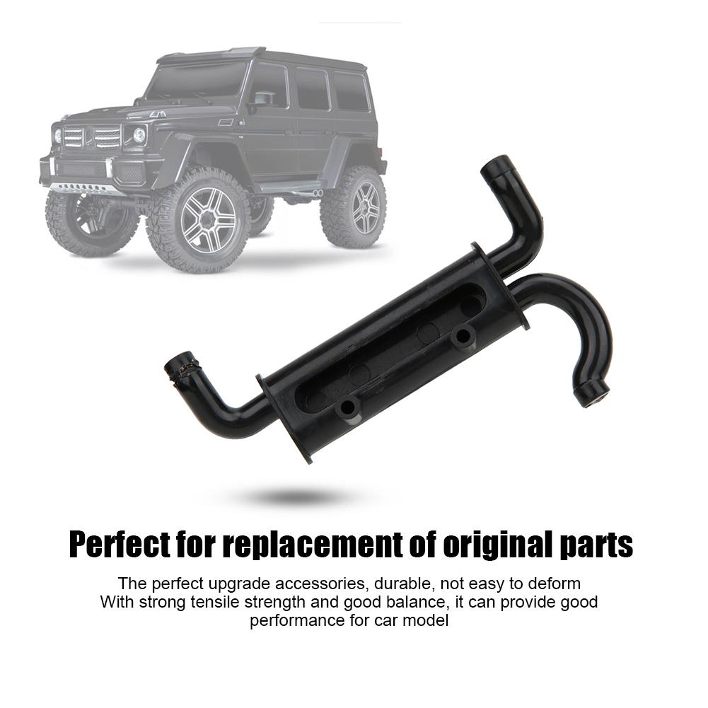 Tailpipe Exhaust Pipe for SCX10 90046 RC Car Parts Gas Exhaust Pipes Model Toy DIY Accessoriesblack