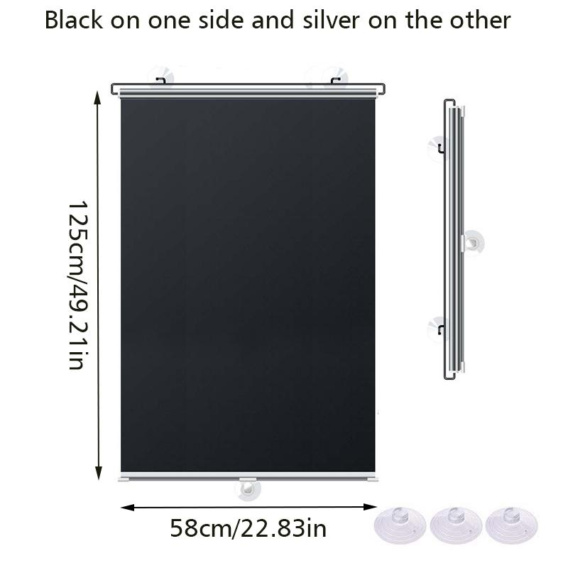 1PC Sunscreen Home Shading Roller Blinds Shade Sunshade Car Shading Curtains Easy To Install Multiple sizes