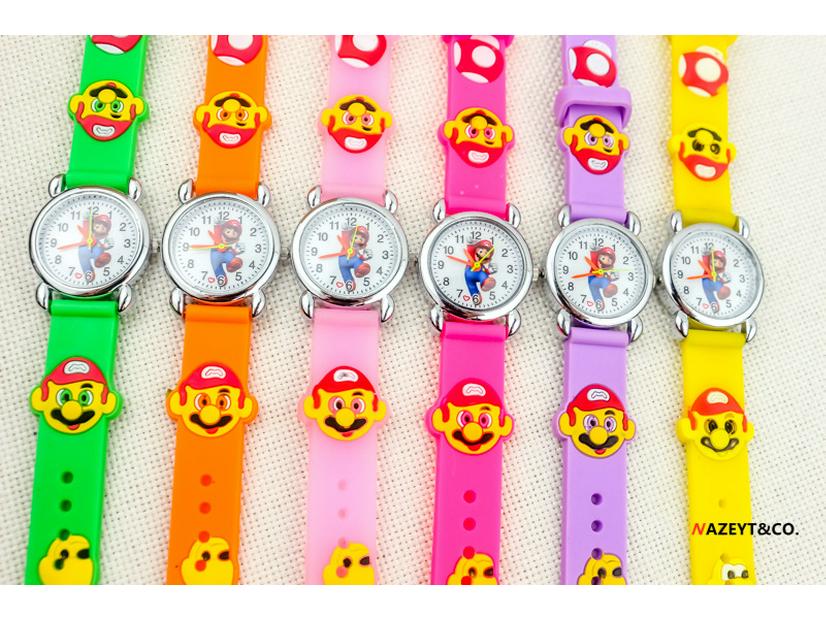 3D Silicone Cartoon Quartz Watch for Kids