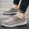 New Men's Canvas Shoes Breathable Casual Shoes Luxury Brand Men Loafers Lightweight Boat Shoes Outdoor Vulcanize Shoes Sneakers