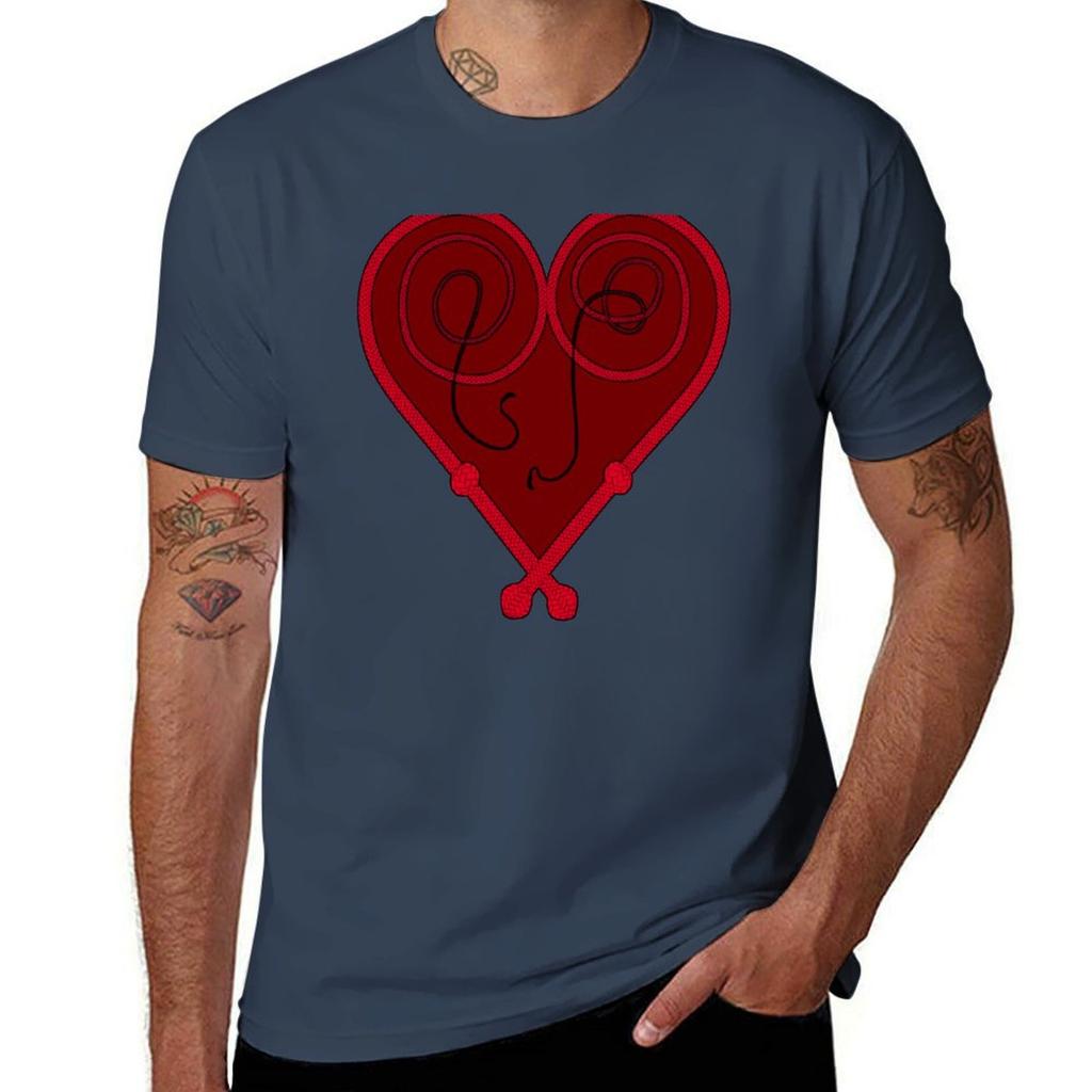 Whips Heart TShirt Lightweight Casual Summer TShirt